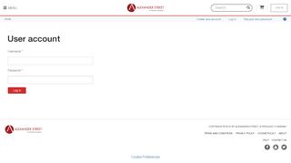 
                            2. User account | Alexander Street, a ProQuest Company