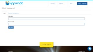 
                            5. User account | Apprendo - Discover Training or Create ...