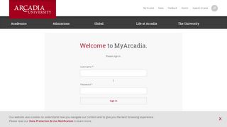 
                            3. User account | Arcadia University