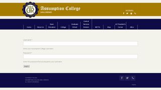 
                            5. User account | Assumption College