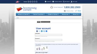 
                            2. User account | ATA Carnet