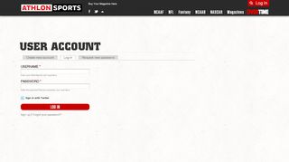 
                            7. User account | AthlonSports.com