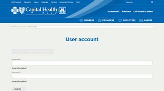 
                            10. User account | Capital Health Plan