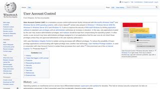 
                            6. User Account Control - Wikipedia
