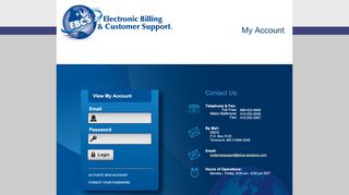 
                            1. User account | Electronic Billing | Collection Services ...