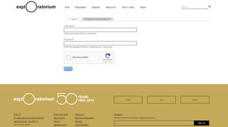 
                            3. User account | Exploratorium