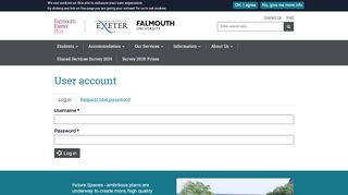 
                            2. User account | Falmouth Exeter Plus