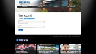 
                            1. User account | Gentex