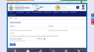 
                            10. User account | Indian Air Force | Government of …