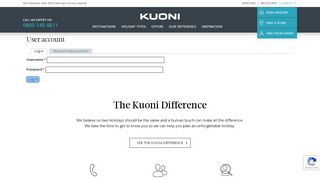 
                            9. User account | Kuoni