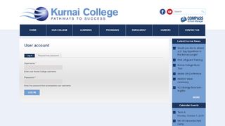 
                            2. User account | Kurnai College