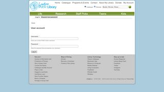 
                            7. User account | London Public Library