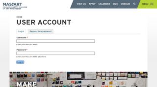 
                            7. User account | MassArt