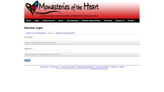 
                            7. User account | Monasteries of the Heart