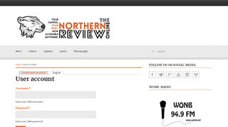 
                            9. User account | Northern Review - Ohio Northern University
