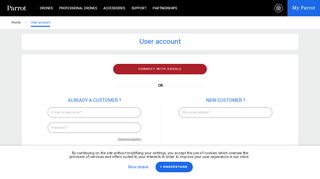 
                            1. User account | Parrot Store Official