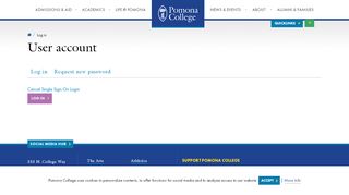 
                            5. User account | Pomona College in Claremont, California - Pomona ...