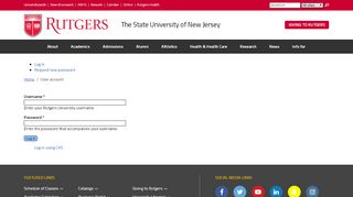 
                            11. User account | Rutgers University