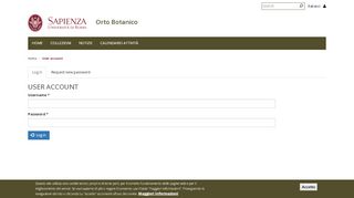 
                            1. User account | Sapienza Università di Roma