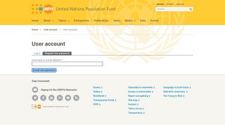 
                            2. User account | UNFPA - United Nations Population Fund