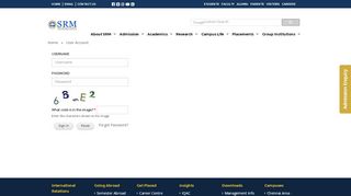 
                            1. User account | Welcome to SRM Institute of Science and ...
