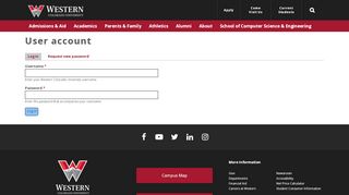 
                            2. User account | Western Colorado University