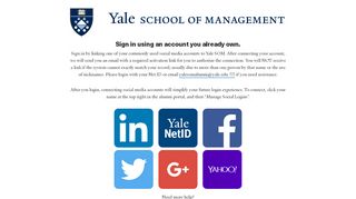 
                            7. User account | Yale SOM Alumni
