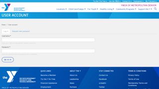 
                            5. User account - YMCA of Metropolitan Denver
