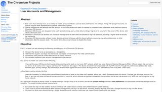 
                            2. User Accounts and Management - The Chromium Projects