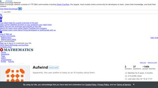 
                            2. User Aufwind - Mathematics Stack Exchange