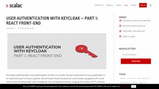 
                            8. User Authentication with Keycloak - Part 1: React front-end