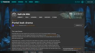 
                            5. User blog:THEJJRAT/Portal leak drama | Half-Life Wiki | FANDOM ...