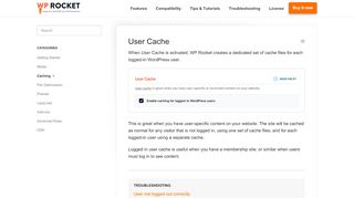 
                            2. User Cache - WP Rocket Knowledge Base