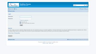
                            10. User Control Panel - Login - OnePacs Forums