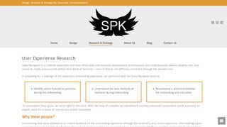 
                            2. User Experience Research - SPK Media