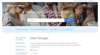 
                            2. User Groups – Wrike Help portal