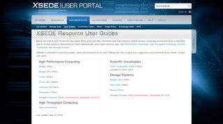 
                            4. User Guides - XSEDE User Portal