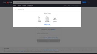 
                            7. User Log In - BookMyShow