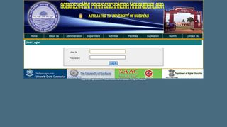 
                            1. User Login : Aghorekamini Prakashchandra Mahavidyalaya