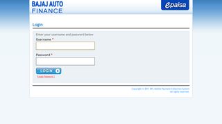 
                            1. User Login - agni.bajajauto.co.in:8096