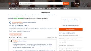 
                            2. user login and logoff details in WFC 6.2 - Kronos community