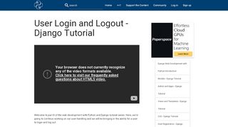 
                            5. User Login and Logout - Django Tutorial - Python Programming Tutorials