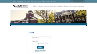 
                            4. User Login - Asbury Theological Seminary