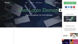 
                            4. User Login – Avada Live