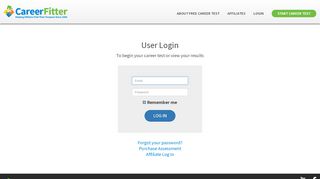 
                            7. User Login - CareerFitter.com