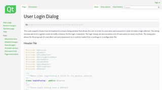 
                            7. User Login Dialog - Qt Wiki
