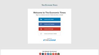 
                            5. User Login - economictimes.indiatimes.com