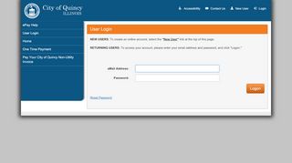 
                            3. User Login - egov.quincyil.gov