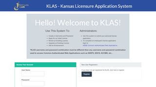 
                            5. User Login for KSDE Web Applications