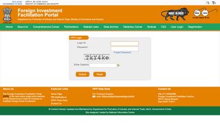 
                            6. User Login - Foreign Investment Facilitation Portal, INDIA
